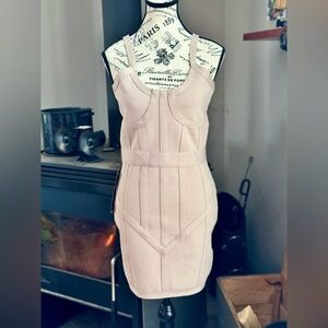 bebe 💎 Corset Bandage Dress – Ivory Cream – Size S – NWT